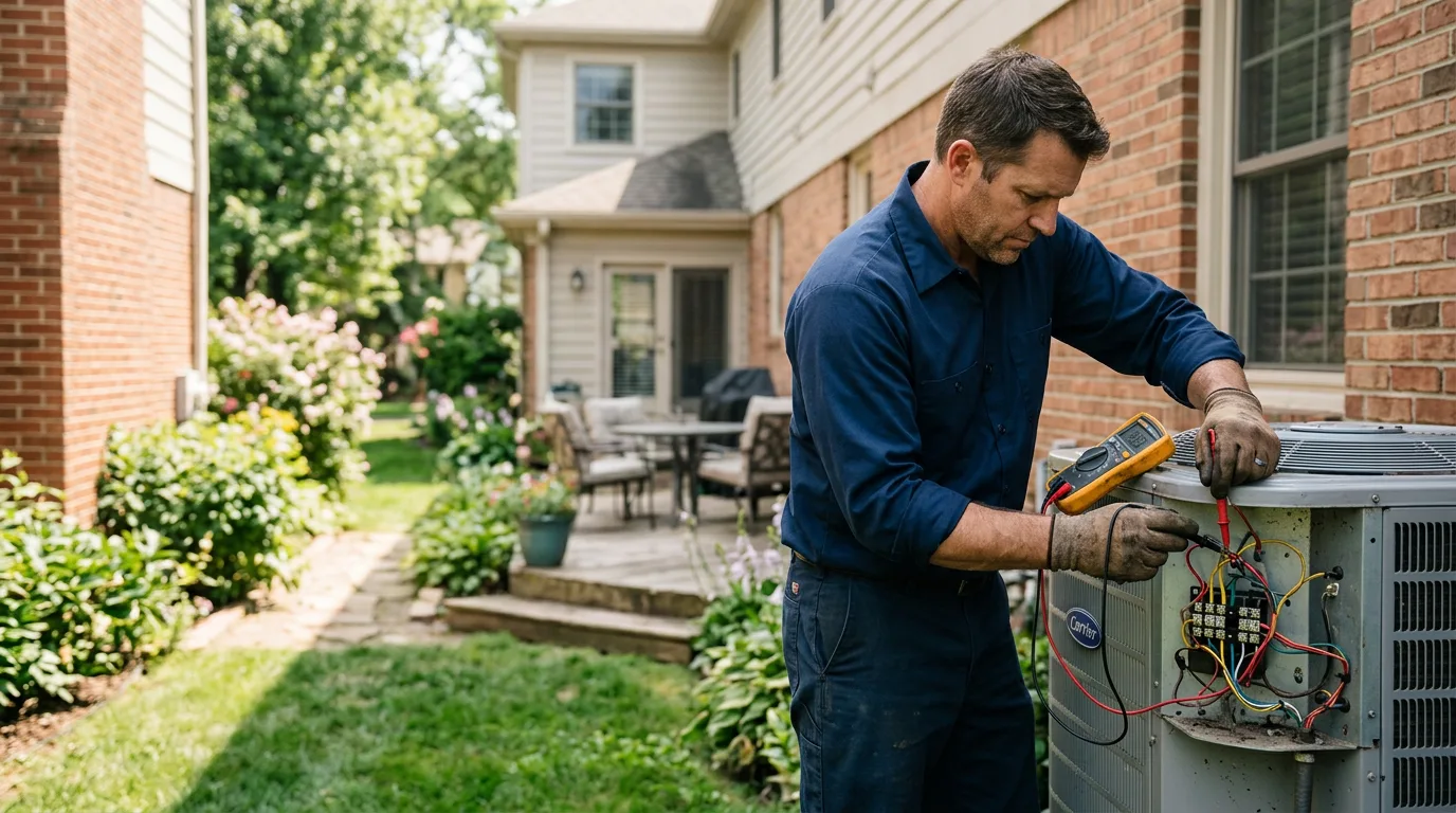 HVAC technician working near Dallas, WI